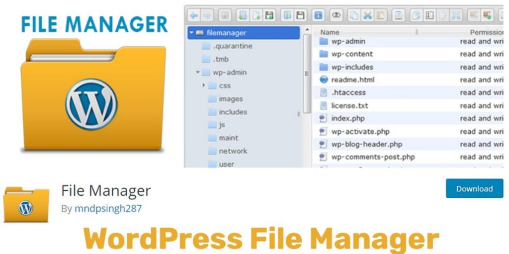 wordpress file manager