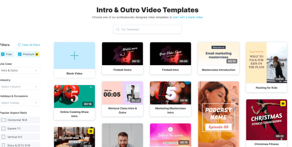 Video Intros & Outros for Business