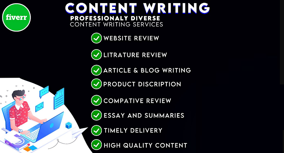 how to write a gig on content writer