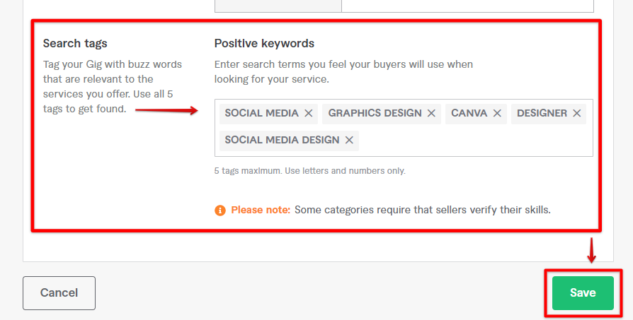 fiverr search tags